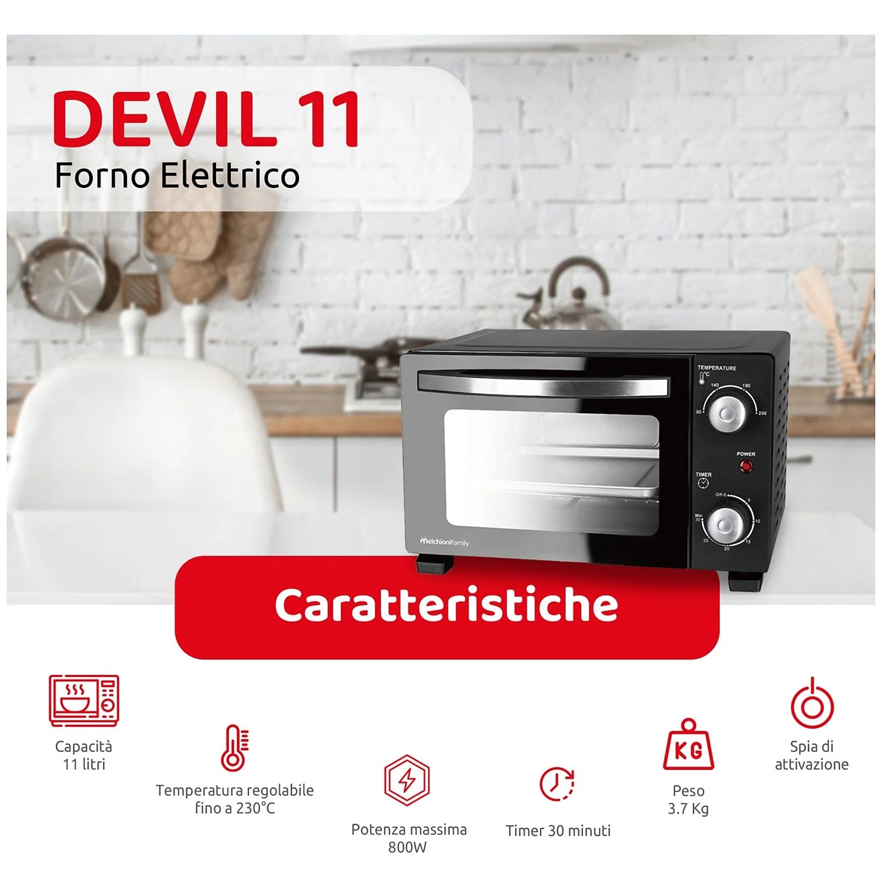 MELCHIONI FAMILY DEVIL Forno elettrico